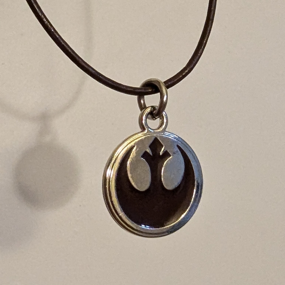 Upcycled Star Wars Rebel Alliance necklace